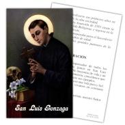 ESTAMPAS RELIGIOSAS | Estampa Luis Gonzaga 7 x 11 cm (P25)