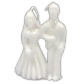 VELAS FORMA | Vela Forma Parejita Matrimonio 10 cm (Blanco)
