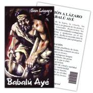 ESTAMPAS RELIGIOSAS | Estampa Lazaro Babalu Aye 7 x 11 cm (P25)