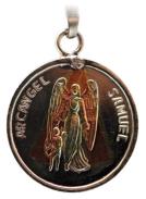 ARCANGELES | Amuleto Arcangel Chamuel con Tetragramaton 2.5 cm