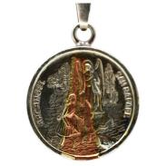ARCANGELES | Amuleto Arcangel Rafael con Tetragramaton 3.5 cm 3 Metales