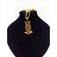 ESOTERICOS | Amuleto Buho Calado Tumbaga Dorado 3 cm