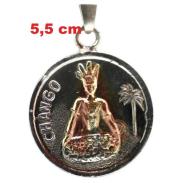 VARIOS ORIGENES DEL MUNDO | Amuleto Chango con Tetragramaton 3.5 cm (Talisman Juicios)
