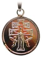 VARIOS ORIGENES DEL MUNDO | Amuleto Cruz Caravaca con Tetragramaton 2.5 cm