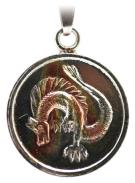 VARIOS ORIGENES DEL MUNDO | Amuleto Dragon Rojo con Tetragramaton 2.5 cm (Talisman Invencible)