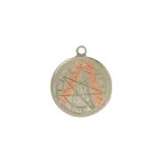 VARIOS ORIGENES DEL MUNDO | Amuleto Estrella de 7 Puntas Alquimia con Tetragramaton 2.5 cm