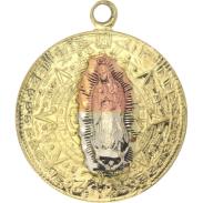 PROTECCION Y ENERGETICOS | Amuleto Guadalupe Aureola Tumbaga 3 Metales 4 cm