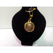 VARIOS ORIGENES DEL MUNDO | Amuleto Judas Tadeo Redondo Tumbaga 3 Metales 2.5 cm (Medalla)