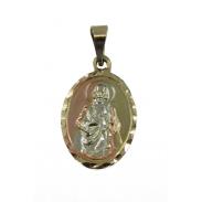 VARIOS ORIGENES DEL MUNDO | Amuleto Judas Tadeo Tumbaga Medalla Ovalo 3 Metales  2.7 cm