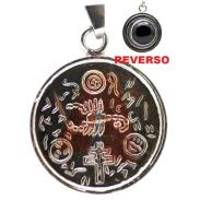 PROTECCION Y ENERGETICOS | Amuleto Obsidiana Zodiacal con exterminador  2.5 cm (Talisman Rompe Todo)