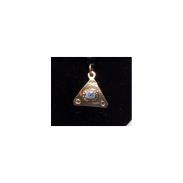 OJO TURCO | Amuleto Ojo Turco Peltre Triangulo 2 cm