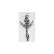 COLGANTES PLATA Y GOLD FILLED | Amuleto Plata Espada del Arcangel San Miguel 5 x 3 cm