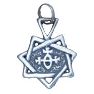 COLLARES | Amuleto Plata Estrella 7 Puntas 2.6 x 2 cm (HAS)