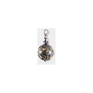 COLGANTES PLATA Y GOLD FILLED | Amuleto Plata Llamador de Angeles Grabados Mod.2 (Se abren) 4.6 x 2.5 cm