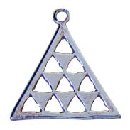 COLGANTES PLATA Y GOLD FILLED | Amuleto Plata Piramide 1.8 x 1.8 cm