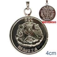 VARIOS ORIGENES DEL MUNDO | Amuleto Rey Salomon Riqueza con Tetragramaton 2.5 cm