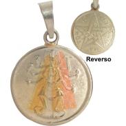 VARIOS ORIGENES DEL MUNDO | Amuleto Shiva con Tetragramaton 3 Metales 2.5 cm