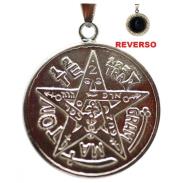 VARIOS ORIGENES DEL MUNDO | Amuleto Tetragramaton con Obsidiana Zodiacal 3.5 cm