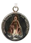 VARIOS ORIGENES DEL MUNDO | Amuleto Virgen Milagrosa con Tetragramaton 2.5 cm