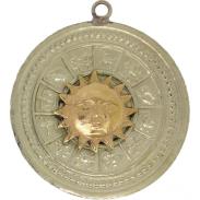 VARIOS ORIGENES DEL MUNDO | Amuleto Zodiacal con Tetragramaton 3.5 cm (Talisman Protector)