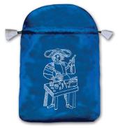 BOLSAS TAROT | Bolsa Tarot Seda Azul 23 x 16 cm (Motivo Marsella) *