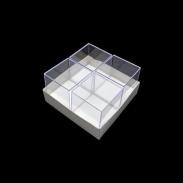 EXPOSITORES | Caja Plastico 60x60x61mm. Set 4un