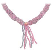 COLLARES MAZO | Collar Santeria Mazo Obba (Simple) (Morado-Rosa Cristal)  (140 a 160 cm)