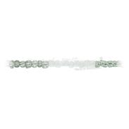 COLLARES SIMPLES 1 VUELTA | Collar Santeria Obatala 8 x 8 (Bco-Cr) (1 V) (110 cm)