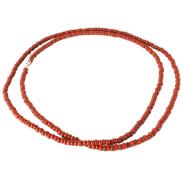 COLLARES SIMPLES 1 VUELTA | Collar Santeria Oya (1 x 1 Marron -Rojo. ) (1 V) (Has) (110 cm)