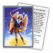 ESTAMPAS RELIGIOSAS | Estampa Arcangel San Miguel Celestial 7 x 9,5 cm (P12)