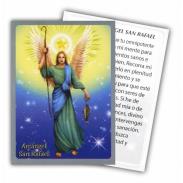 ESTAMPAS RELIGIOSAS | Estampa Arcangel San Rafael Celestial 7 x 9,5 cm (P12)
