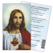 ESTAMPAS RELIGIOSAS | Estampa Confianza Sagrado C. de Jesus 7 x 11 cm (P25)