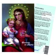ESTAMPAS RELIGIOSAS | Estampa Corazon de Maria 7 x 11 cm (P25)