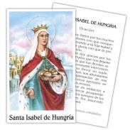 ESTAMPAS RELIGIOSAS | Estampa Isabel de Hungria 7 x 11 cm (P25)