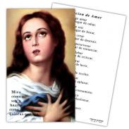 ESTAMPAS RELIGIOSAS | Estampa Oracion de Amor 7 x 11 cm (P25)
