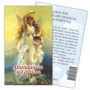 ESTAMPAS RELIGIOSAS | Estampa Oracion de la Abundancia y Fortuna 7 x 11 cm (P25)