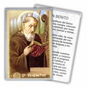 ESTAMPAS RELIGIOSAS | Estampa San Benito (Santus Benedictus) 9 x 13,5 cm (P12)