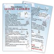 ESTAMPAS RELIGIOSAS | Estampa Sincretismo Lucumy - Catolico 7 x 11 cm (P25)