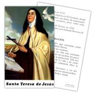 ESTAMPAS RELIGIOSAS | Estampa Teresa de Jesus 7 x 11 cm (P25)