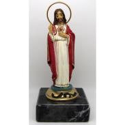 RESINA BASE MARMOL | IMAGEN Sagrado C. Jesus 12 cm (Base Marmol)