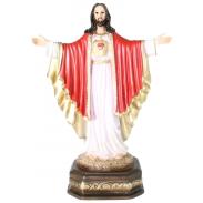 RESINA BASE MARMOL | IMAGEN Sagrado C. Jesus 45 x 31 cm Artesanal puede variar el color y forma d los detalles-Resina