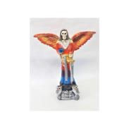 RESINA ARTESANAL | Imagen Santa Muerte Alada con Espada 40 x 35 cm (7 Colores) (c/ Amuleto Base) - Resina
