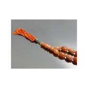 MALAS | Mala Tibetana Aventurina Naranja (semilla 10 x 7mm) 20cm.