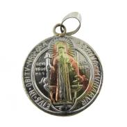 MEDALLAS | Medalla San Benito 3 Metales 3,5 cm (Reverso Cruz)