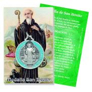 MEDALLAS | Medalla San Benito a Color 4 cm. (Reverso Cruz)