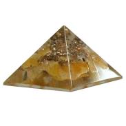 GENERADORES ENERGETICOS | Orgon Piramide Mini Agata Amarillo 3 x 3 x 2.5 cm