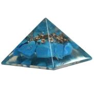 GENERADORES ENERGETICOS | Orgon Piramide Mini Howlita 3 x 3 x 2.5 cm
