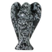 FORMA ESOTERICA | Piedra Forma Angel Obsidiana Nevada 5 x 3 cm