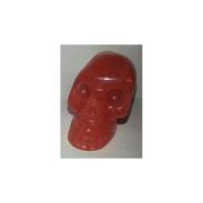 FORMA ESOTERICA | Piedra Forma Calavera Cuarzo Cereza 5 x 3.5 cm