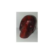 FORMA ESOTERICA | Piedra Forma Calavera Jaspe Rojo 3.5 x 2.5 cm